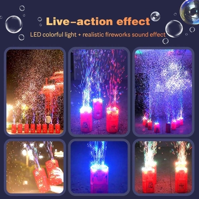 Automatique souffleur à bulles de lumière feux d'artifice feux d'artifice machine à bulles avec lumières batterie AA batterie non incluse