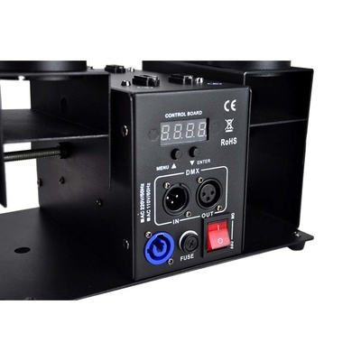 Machine électronique de lancement de confettis de 4 têtes de 120W avec contrôle DMX pour le canon de confettis de mariage et d'anniversaire