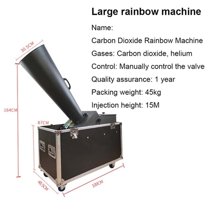 8M Jet Paper Co2 Cyclone Confetti Cannon Machine Effect de petite scène pour une surface couverte de 60 à 100 m2