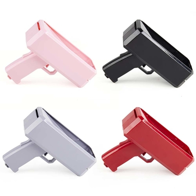 Décoration de fête anniversaire Cannon en espèces Spray réel Disperseur en plastique Pistolet or Jouet Dollar argent Pistolet pour les marchandises de fête