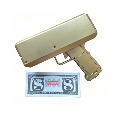 Décoration de fête anniversaire Cannon en espèces Spray réel Disperseur en plastique Pistolet or Jouet Dollar argent Pistolet pour les marchandises de fête