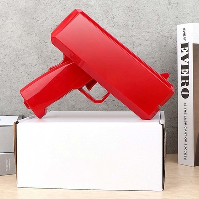 Décoration de fête anniversaire Cannon en espèces Spray réel Disperseur en plastique Pistolet or Jouet Dollar argent Pistolet pour les marchandises de fête