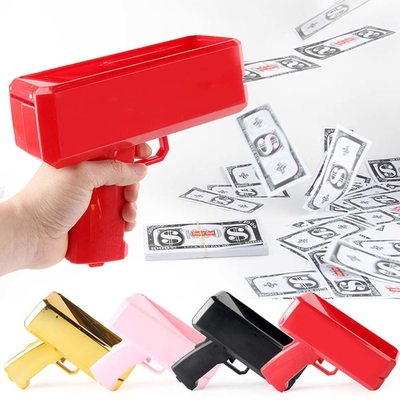 Faire pleuvoir de l'argent pistolet à main pistolet à pulvériser de l'argent avec 100 pièces pour les jeux cinématographiques fournitures de fête