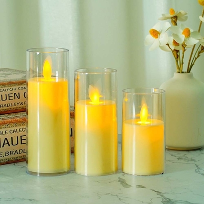 Des bougies en plastique LED sans flamme personnalisées pour la fête des pères