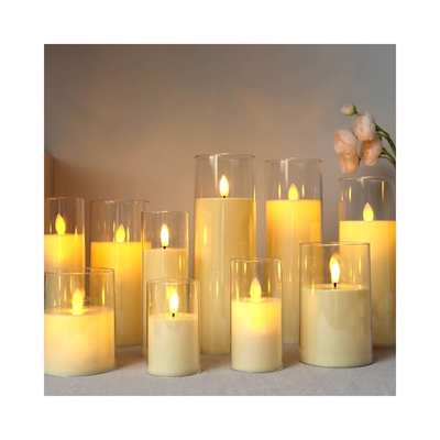 Des bougies en plastique LED sans flamme personnalisées pour la fête des pères