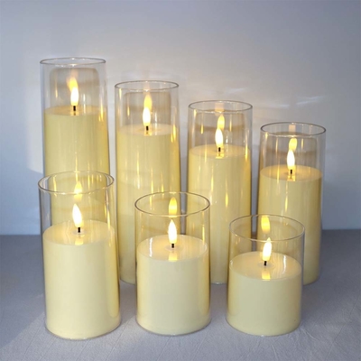 Des bougies en plastique LED sans flamme personnalisées pour la fête des pères