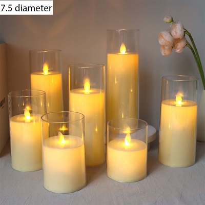 Des bougies en plastique LED sans flamme personnalisées pour la fête des pères