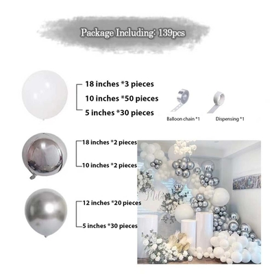 Ensemble de décoration de ballons de mariage et d'anniversaire
