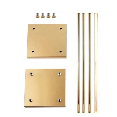 Décoration de mariage Flower Floor Stands Vase Gold Metal Floor Column Flower Stand pour les fournitures de fête