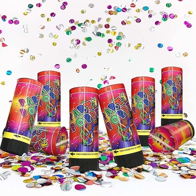 2 - 3M Shooting Printemps en plastique comprimé Air Mini Streamer Fête Popper Fête Confetti Cannon pour les décorations de fête